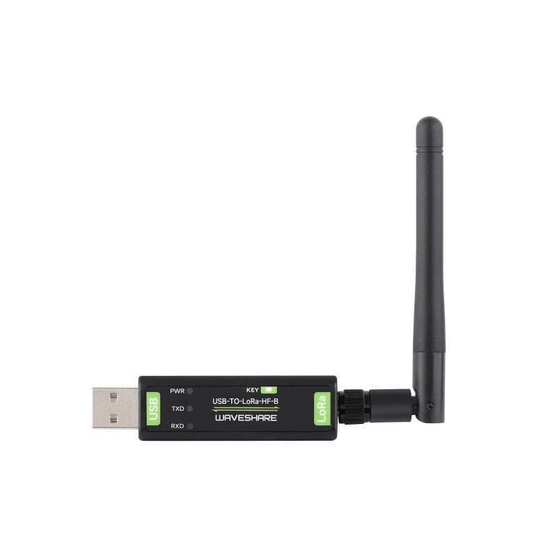 WaveShare USB til LoRa dataoverføringsmodem HF-version 868 MHz med XTAL-krystalosillator