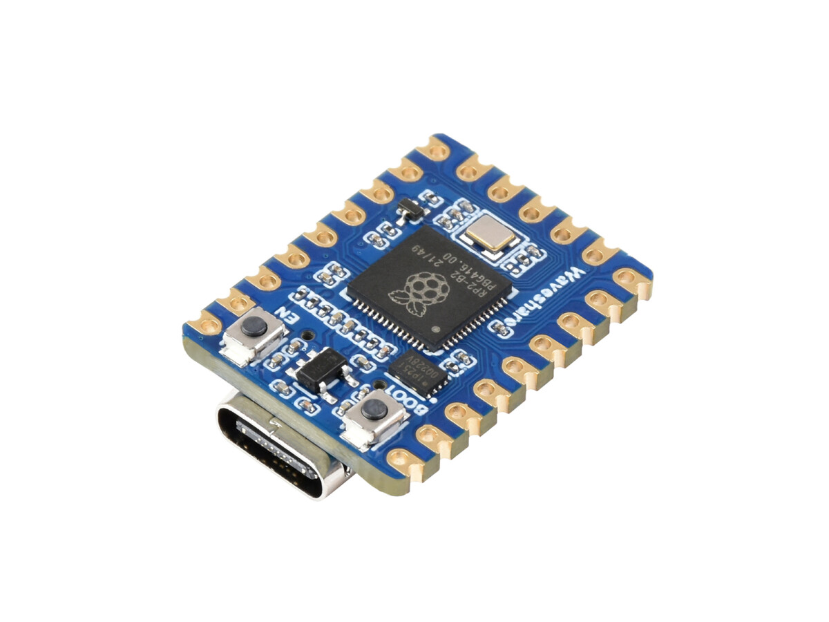 WaveShare RP2040-Matrix Udviklingskort Med indbygget 5x5 RGB LED matrix