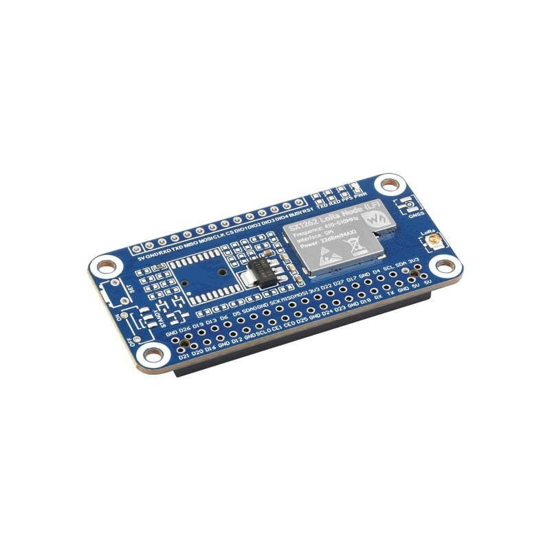 WaveShare SX1262 LoRaWAN Node Modul Udvidelsesplade 433 MHz til Raspberry Pi