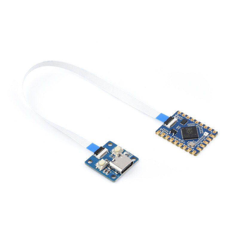 WaveShare RP2040 Tiny Development Board Kit med USB Port Adapter Board FPC Kabel
