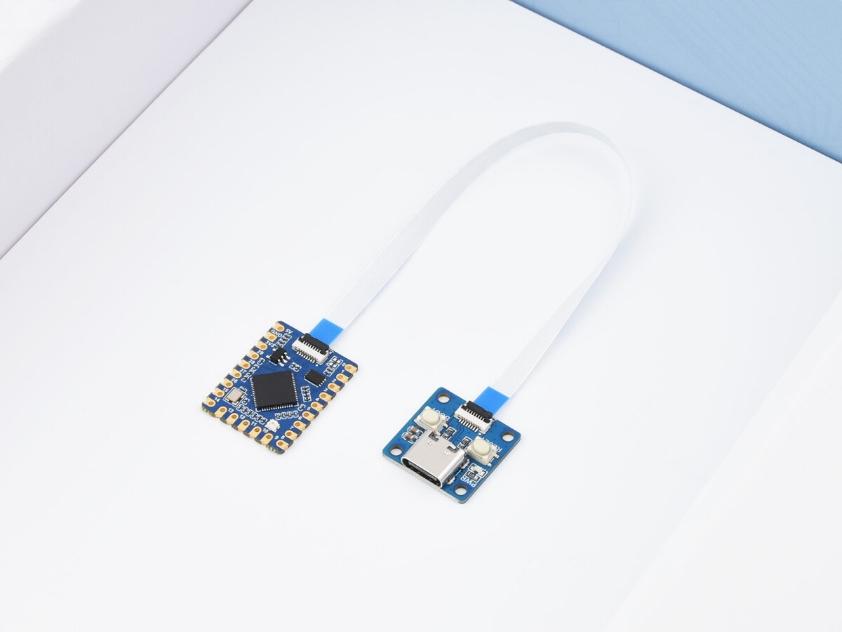 WaveShare RP2040 Tiny Development Board Kit med USB Port Adapter Board FPC Kabel