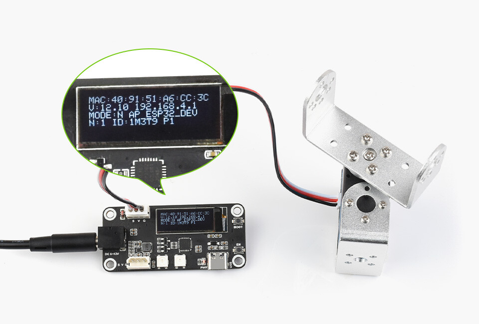 WaveShare ST3020 Serie Bus Servo 25 kg.cm Bredt spændingsområde, høj præcision og stort moment, med programmerbar 360 graders magnetisk encoder