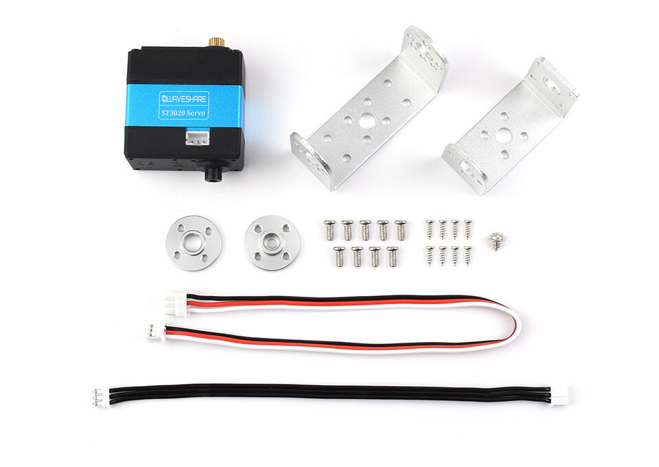 WaveShare ST3020 Serie Bus Servo 25 kg.cm Bredt spændingsområde, høj præcision og stort moment, med programmerbar 360 graders magnetisk encoder