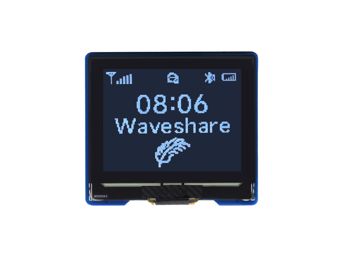 WaveShare 1,32 Zoll OLED-displaymodul 128x96 16 grauschala Kommunikation via SPI og I2C