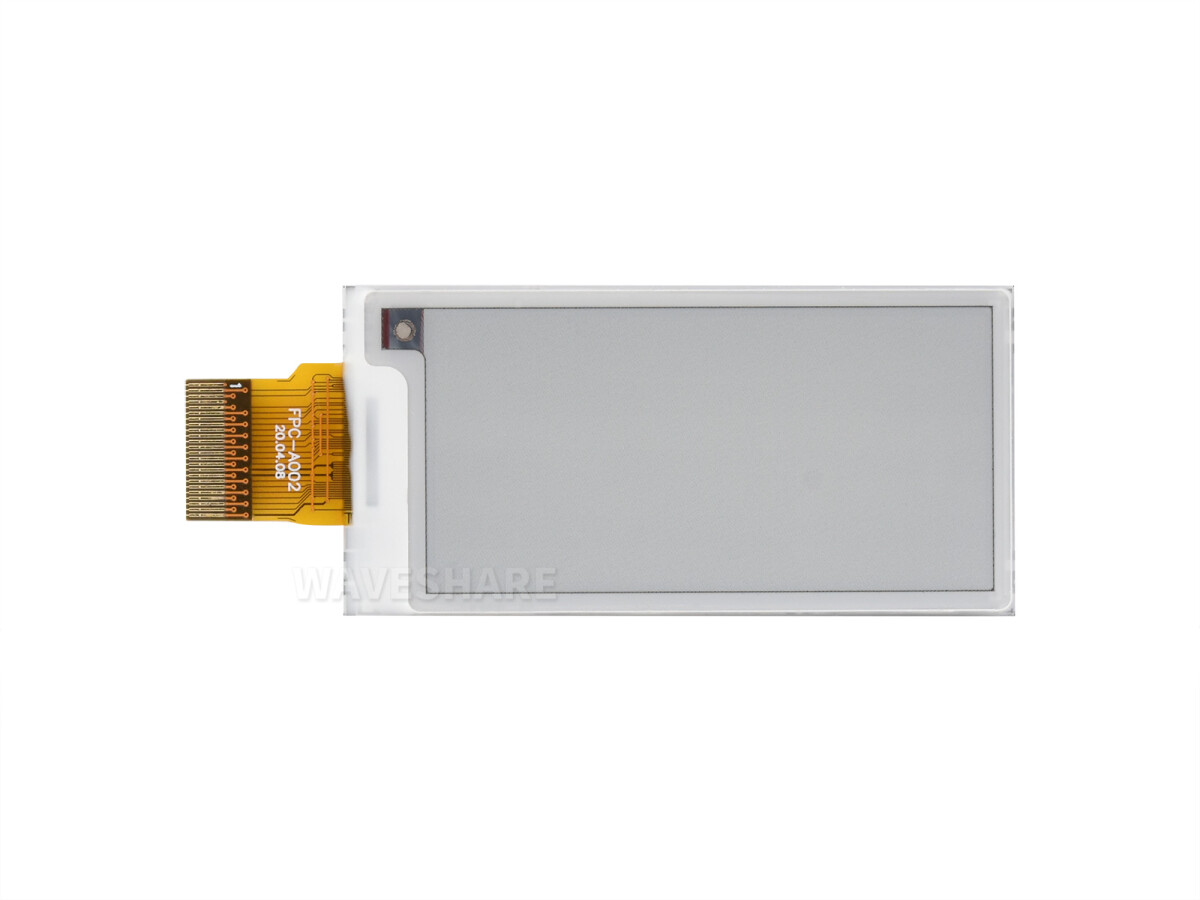 WaveShare 2,13 Zoll E-Paper (G) rå display 250x122 Rød/Gul/Sort/Hvid