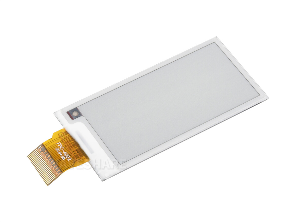 WaveShare 2,13 Zoll E-Paper (G) rå display 250x122 Rød/Gul/Sort/Hvid
