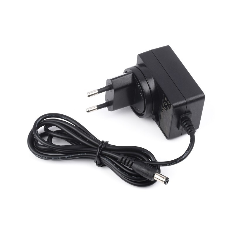 WaveShare 12V 1A strømforsyning adapter med 5.5x2.1mm DC-stikoutput
