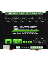 WaveShare 8CH PoE Ethernet Relæmodul, Modbus RTU/Modbus TCP Protokol