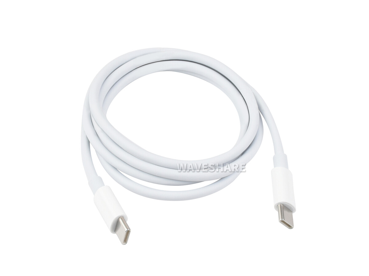WaveShare Type-C til Type-C 100W Hurtigopladningskabel 1m op til 5A