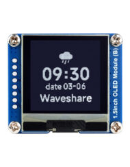 WaveShare 1,5 Zoll OLED-displaymodul 128×128 SPI I2C Hvid på sort display