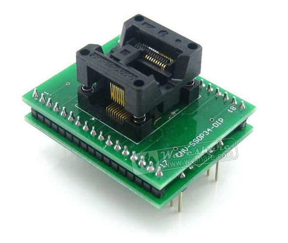 Enplas SSOP20 TO DIP20 (B) IC programmeringsadapter til SSOP20-emballage