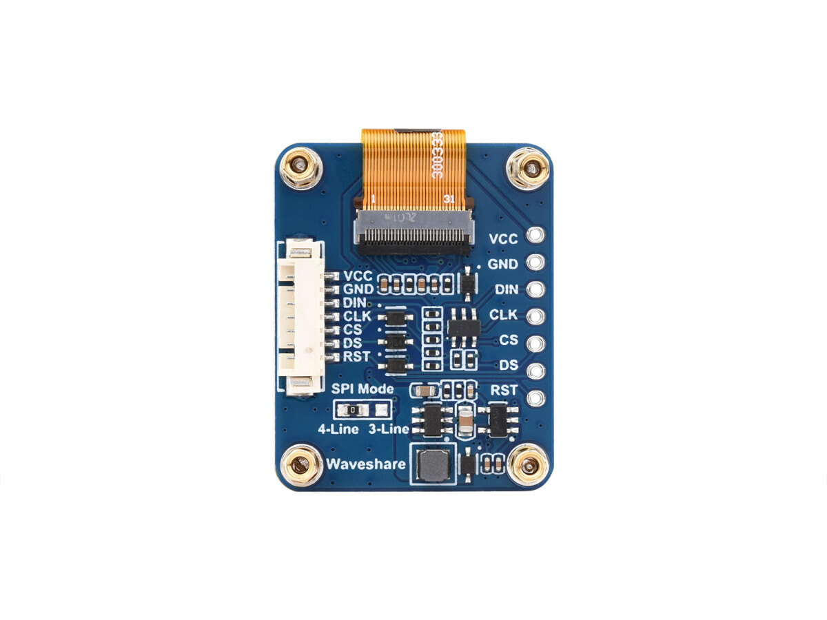 WaveShare 0,96 Zoll RGB OLED-displaymodul, 64x128 opløsning, 65.000 farver, SPI-interface