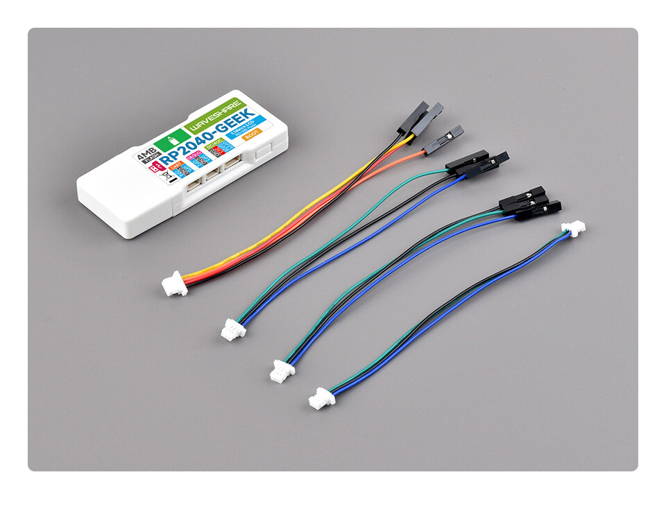 WaveShare RP2040-GEEK Udviklingskort med 1,14 tommer 65K farve LCD