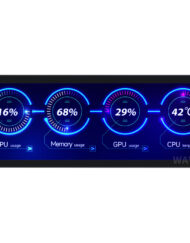 WaveShare 7,9 Zoll IPS-display med sidepanel, 400x1280, HD-glaspanel