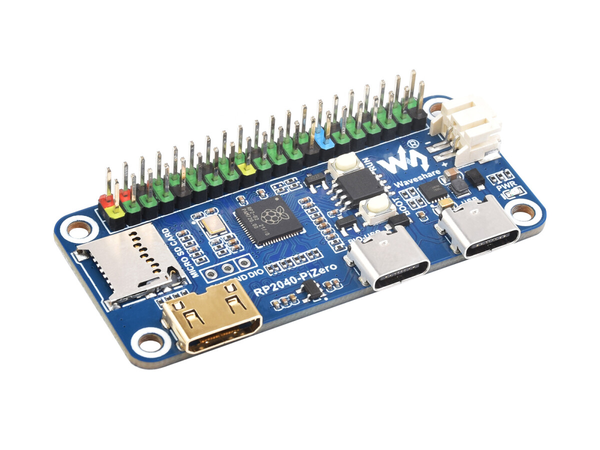 WaveShare RP2040 PiZero Udviklingskort RP2040 Dual-core Processor