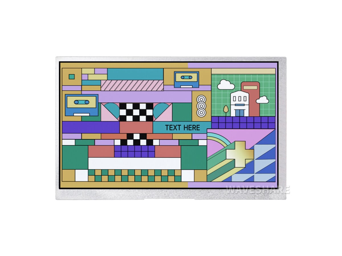 WaveShare 10,1 Zoll DVI-displaymodul til Raspberry Pi Pico 1024×600 IPS DVI-interface