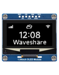 WaveShare 1,54 Zoll OLED-displaymodul Hvid på sort 128×64 SPI I2C