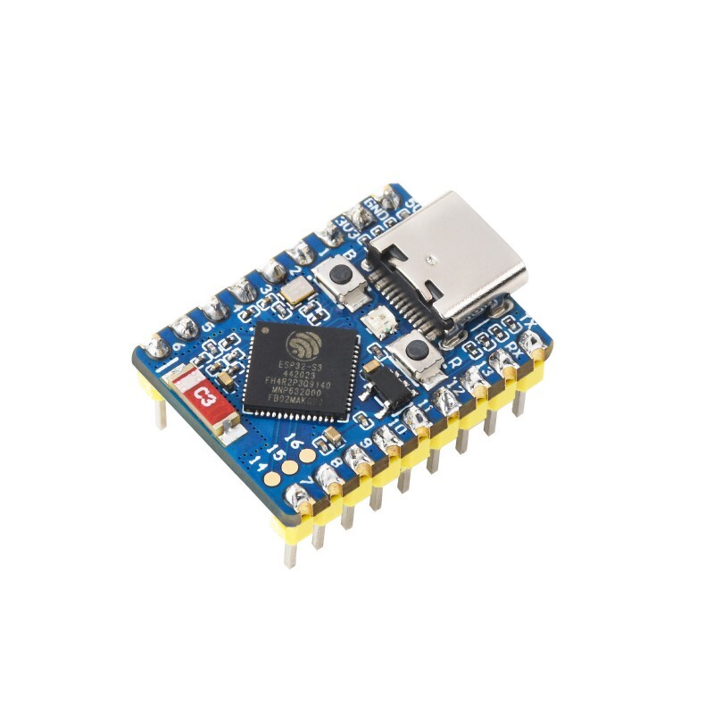 WaveShare ESP32-S3 Mini Udviklingskort Forudsamlet ESP32-S3FH4R2 240 MHz 2,4 GHz Wi-Fi Bluetooth 5