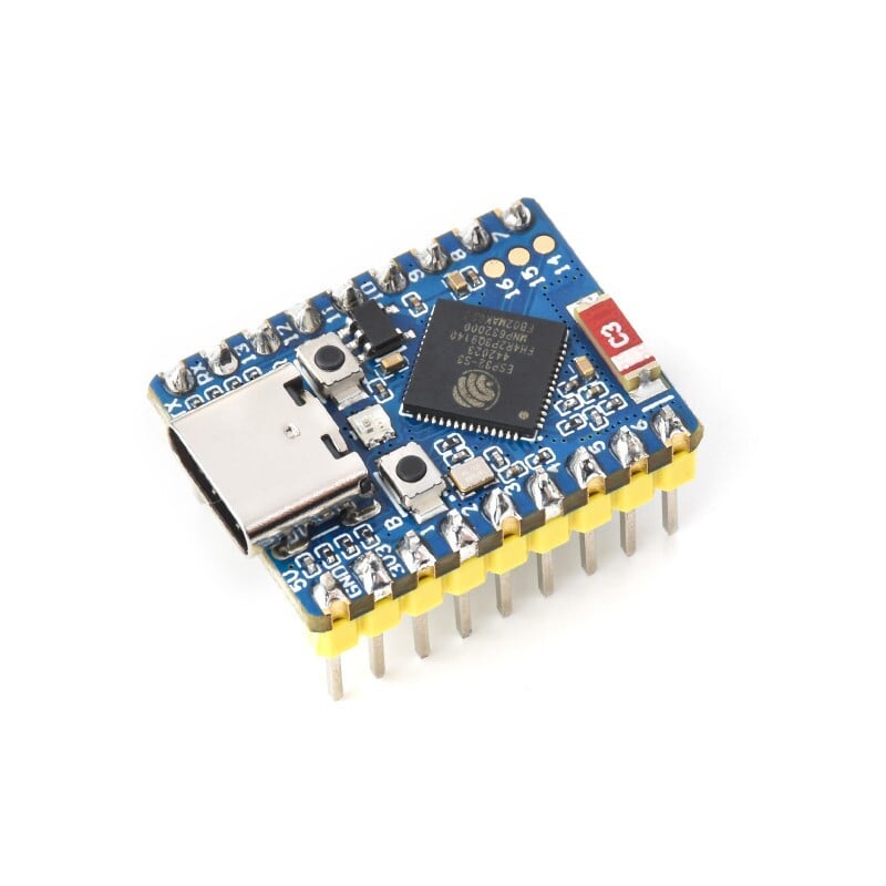 WaveShare ESP32-S3 Mini Udviklingskort Forudsamlet ESP32-S3FH4R2 240 MHz 2,4 GHz Wi-Fi Bluetooth 5
