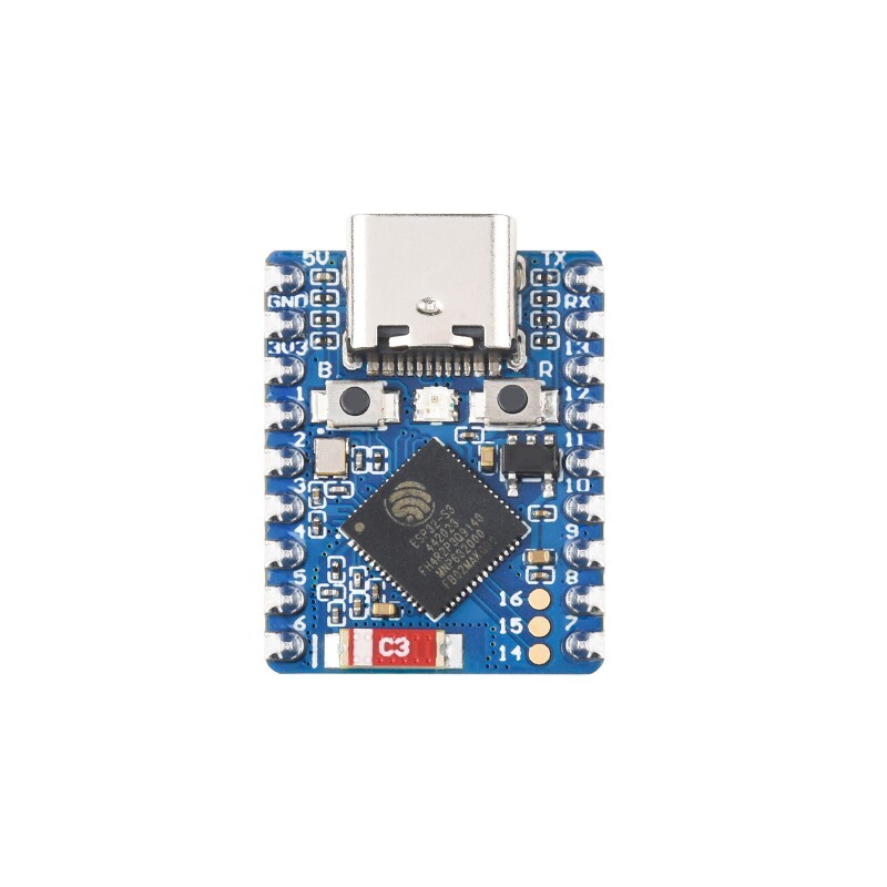 WaveShare ESP32-S3 Mini Udviklingskort Forudsamlet ESP32-S3FH4R2 240 MHz 2,4 GHz Wi-Fi Bluetooth 5