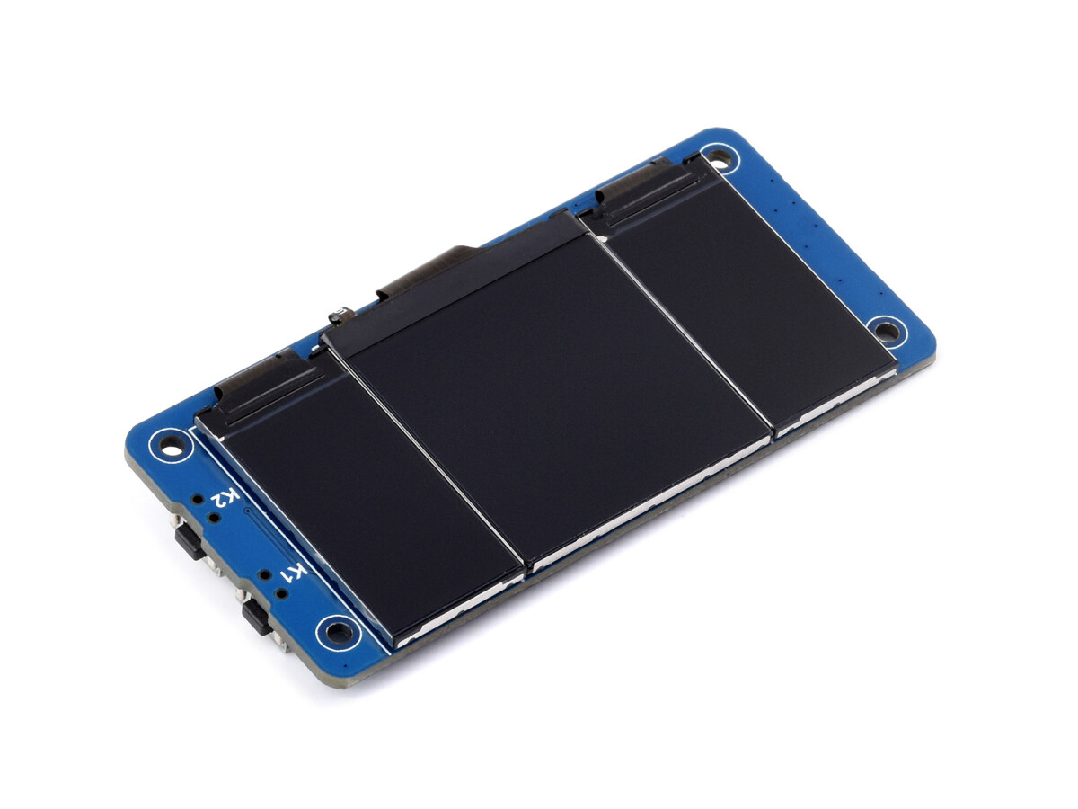 WaveShare Triple LCD HAT til Raspberry Pi, 1.3tommers IPS LCD + Dual 0.96tommers IPS LCD