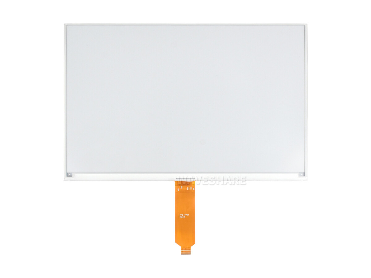 WaveShare 13,3 Zoll E-Ink Rohdisplay 960x680 SPI-interface uden PCB