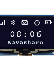 WaveShare 2,42 Zoll OLED-displaymodul 128x64 SPI I2C Hvid på sort