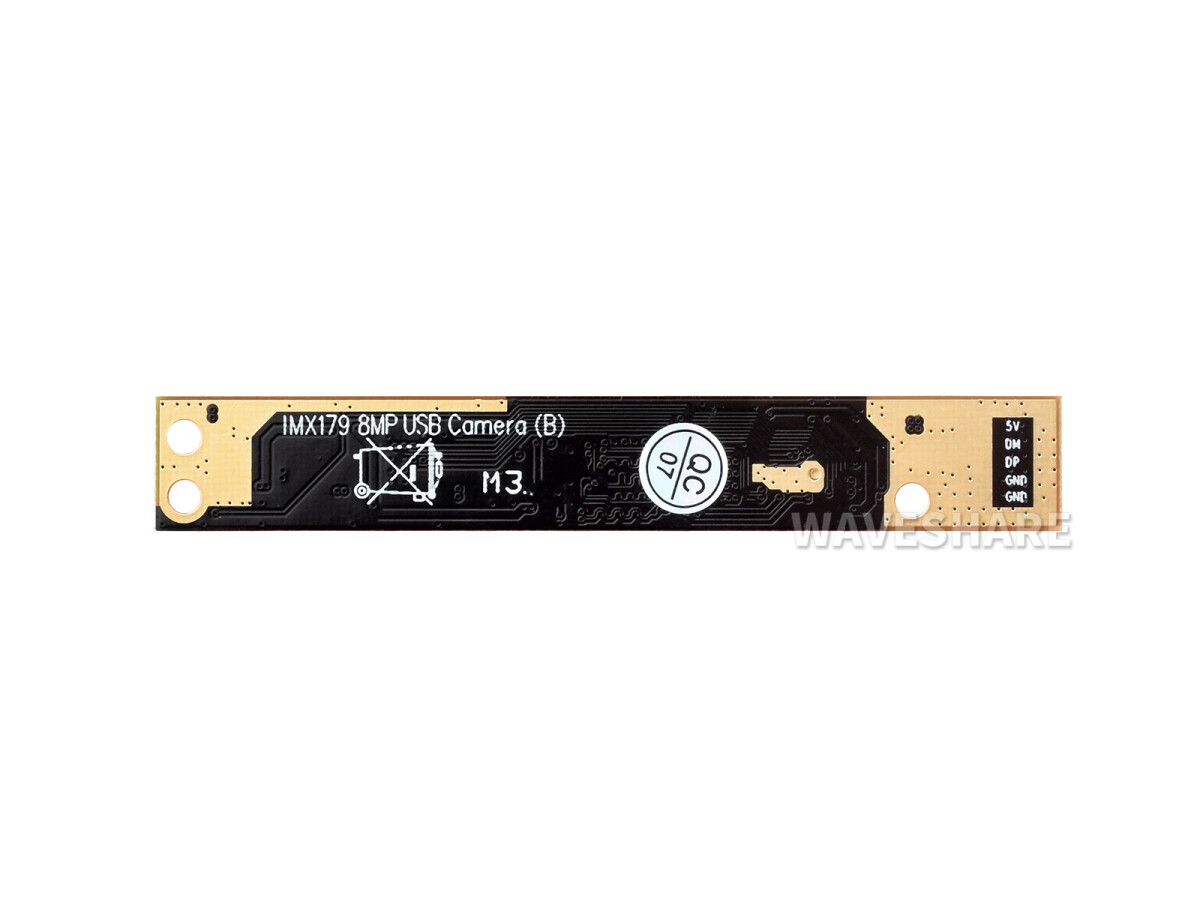 WaveShare IMX179 8MP USB Kamera, fast fokus, automatisk fokusering