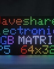 WaveShare RGB Fuld farve LED Matrix Panel 64x32 Justerbar lysstyrke 5mm afstand