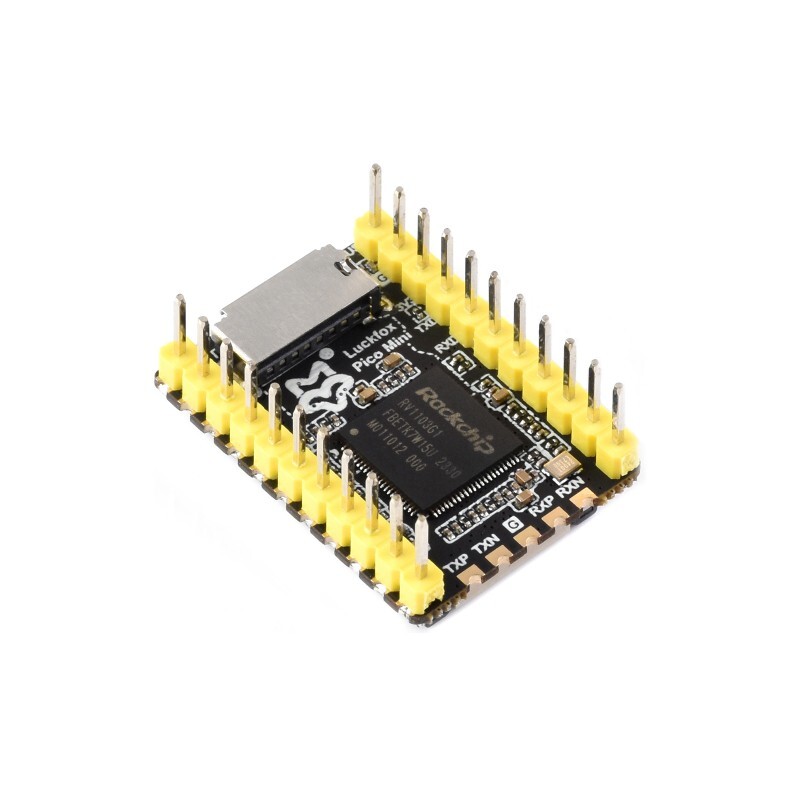 Luckfox Pico Mini B RV1103 Linux Mikro Udviklingskort Forudmonteret 128M Flash ARM Cortex-A7/RISC-V MCU/NPU/ISP Processorer