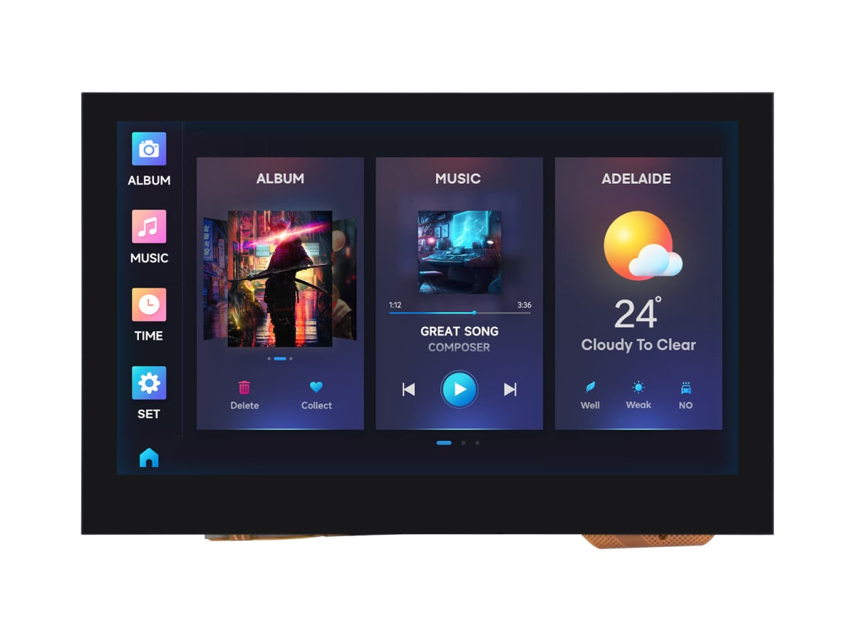 WaveShare ESP32-S3 4,3 Zoll Kapazitiver Touch Display Entwicklungskort 800x480