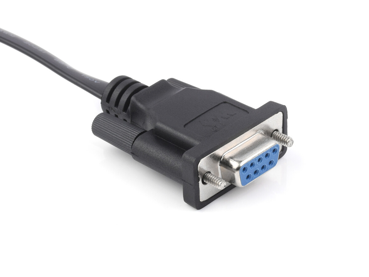 WaveShare RS232 til RJ45 konsol kabel 1.8m, RS232 DB9 hunport til RJ45 konsol hanport