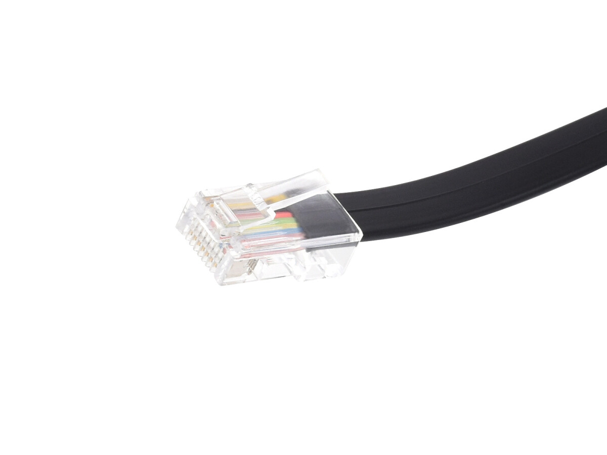 WaveShare RS232 til RJ45 konsol kabel 1.8m, RS232 DB9 hunport til RJ45 konsol hanport