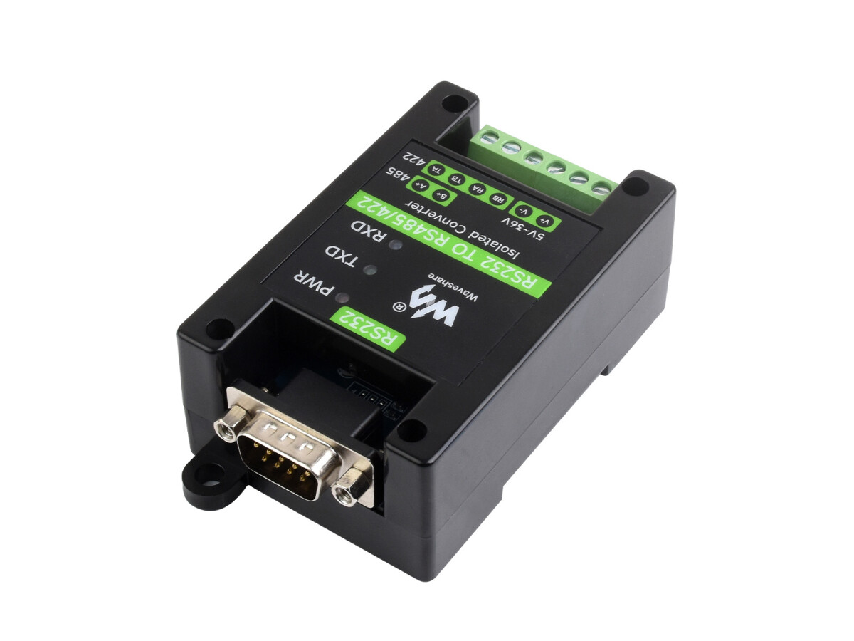 WaveShare RS232 To RS485/422 Aktiv digital isoleret converter RS232 hanport