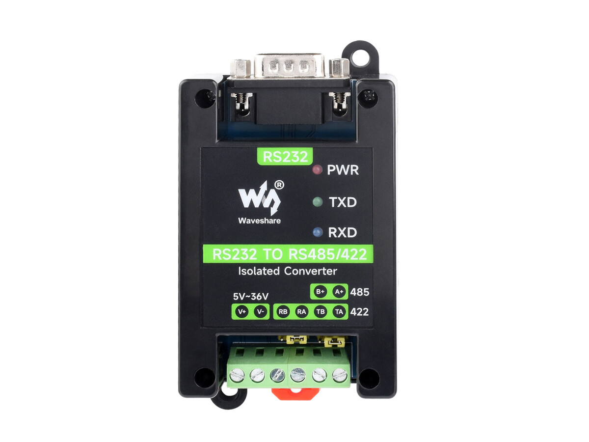 WaveShare RS232 To RS485/422 Aktiv digital isoleret converter RS232 hanport