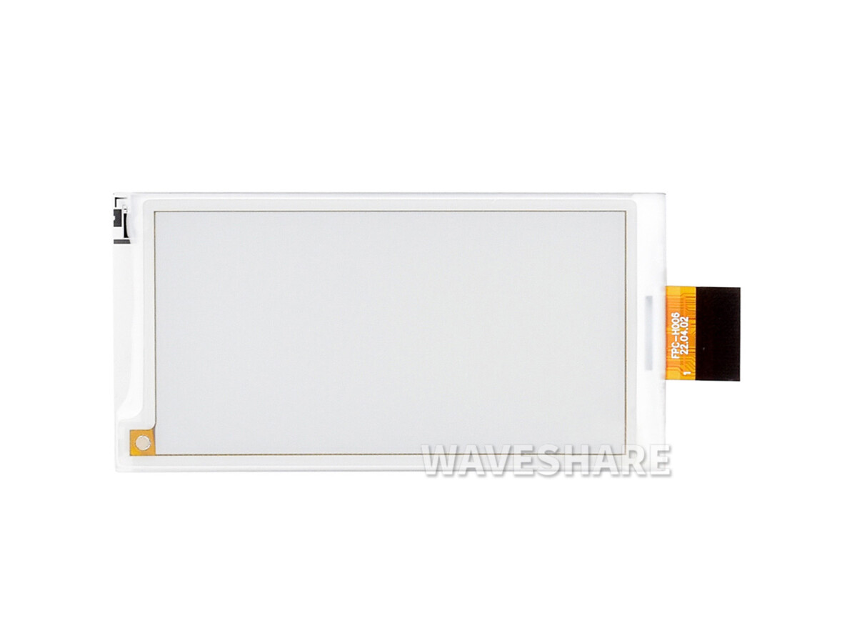 WaveShare 2,66 Zoll E-Paper (G) rå display 360x184 SPI Rød/Gul/Sort/Hvid