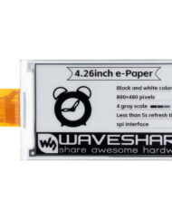 WaveShare 4,26 Zoll E-Paper Rohdisplay 800x480 Schwarz/Weiß SPI für Raspberry Pi Arduino Jetson Nano