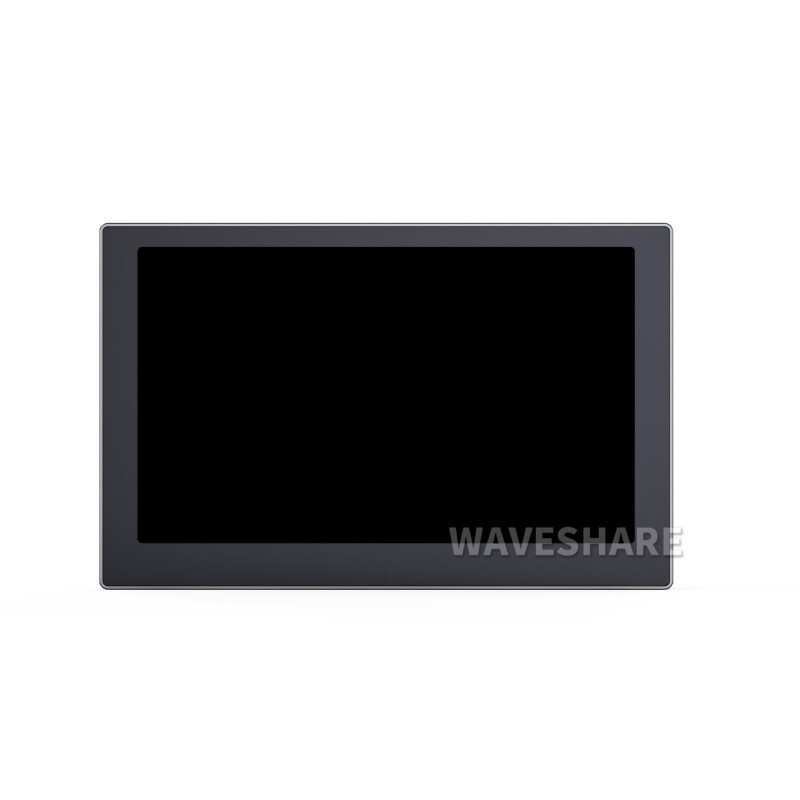 WaveShare 5" USB-monitor med 800x480 IPS-panel, sort, PC-kabinet, sekundær skærm, desktop, RGB ambient screen