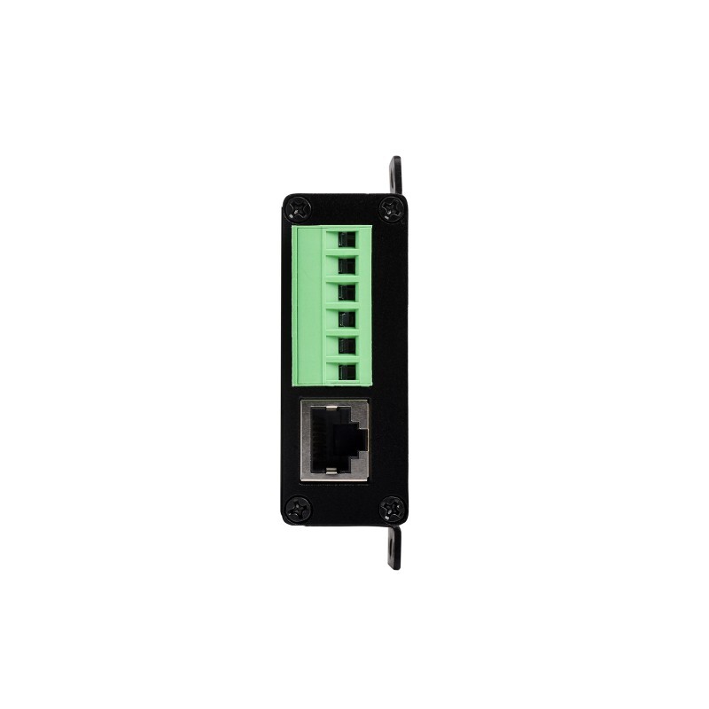 WaveShare 4CH RS485 to RJ45 Ethernet Serial Server med PoE-funktion, monteringsbeslag, industriel isoleret serialmodul