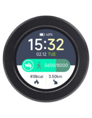 WaveShare RP2040 Mikrocontroller Udviklingskort med 1,28 tommer Rund Touch LCD Accelerometer Gyroskop Sensor CNC Metal Kabinet