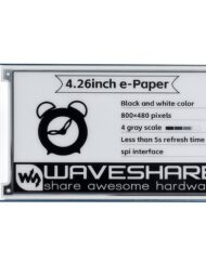 WaveShare 4,26 Zoll E-Paper Display HAT 800x480 Schwarz/Weiß SPI für Raspberry Pi Arduino Jetson Nano