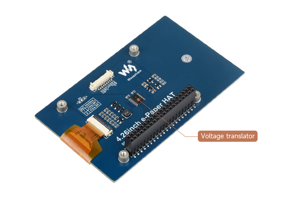 WaveShare 4,26 Zoll E-Paper Display HAT 800x480 Schwarz/Weiß SPI für Raspberry Pi Arduino Jetson Nano