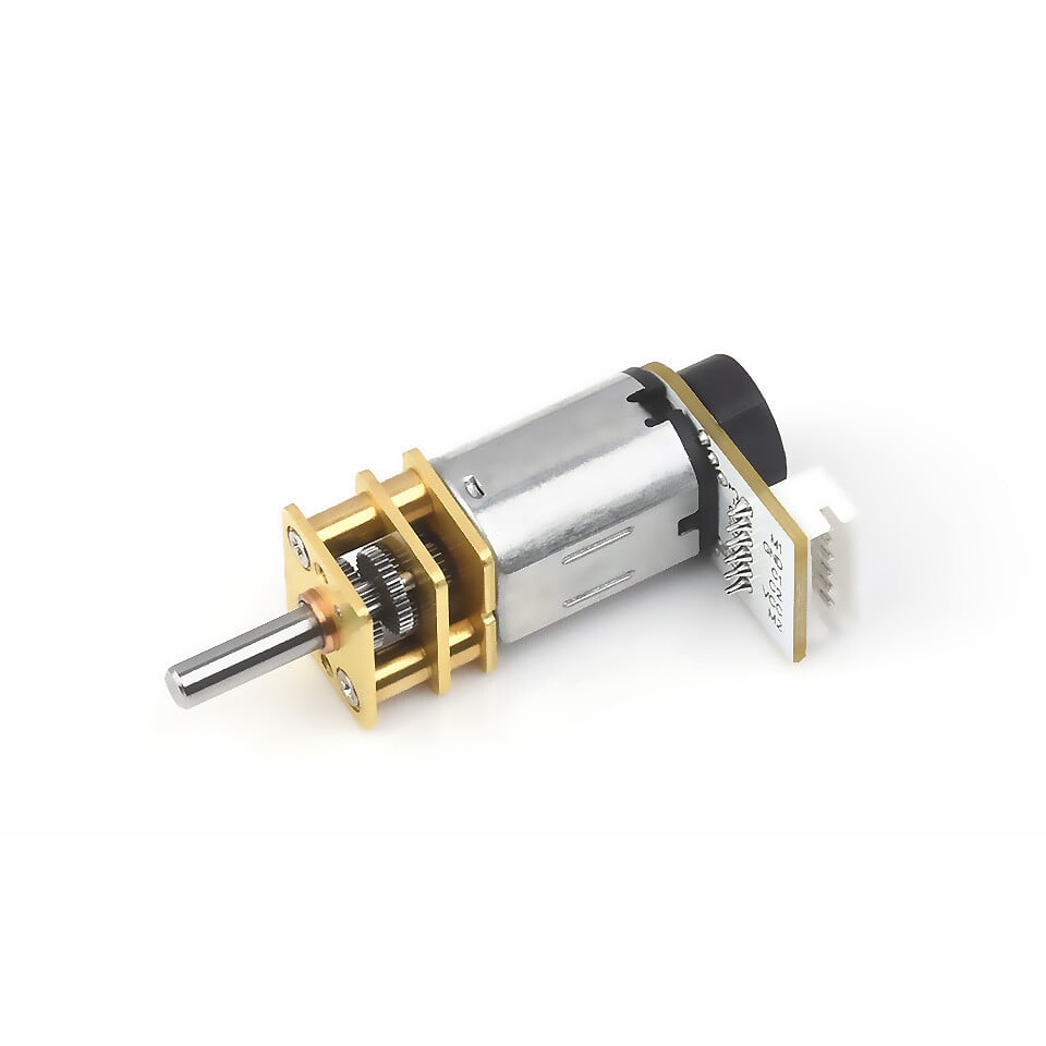 WaveShare N20 DC Geared Motor med magnetisk Hall-encoder med L-formet 6PIN-stik