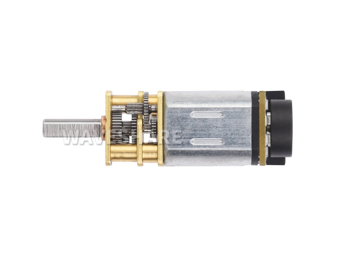 WaveShare N20 DC Geared Motor med magnetisk Hall-encoder med L-formet 6PIN-stik