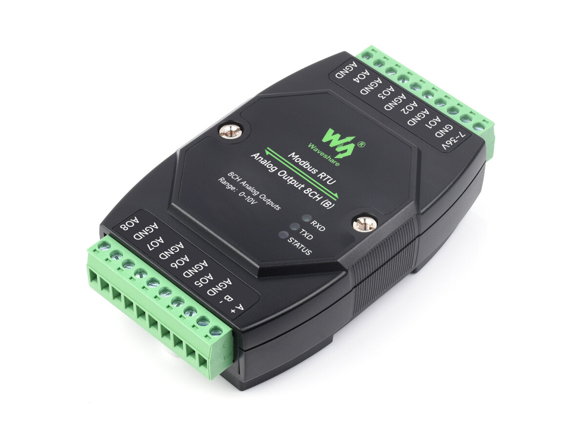 WaveShare Industrielle 8CH Analoge Strømudgangsmodul 12-bit DA-konvertering