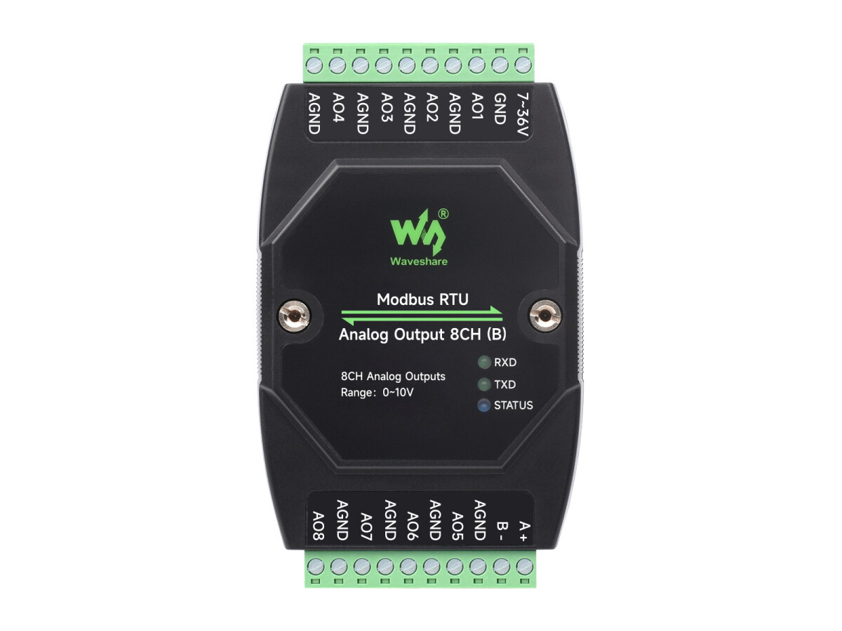 WaveShare Industrielle 8CH Analoge Strømudgangsmodul 12-bit DA-konvertering