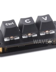 WaveShare Ctrl C/V Shortcut Keyboard Plus Version 3-nøgle Udviklingskort Bruger RP2040 Mikrokontroller-chip