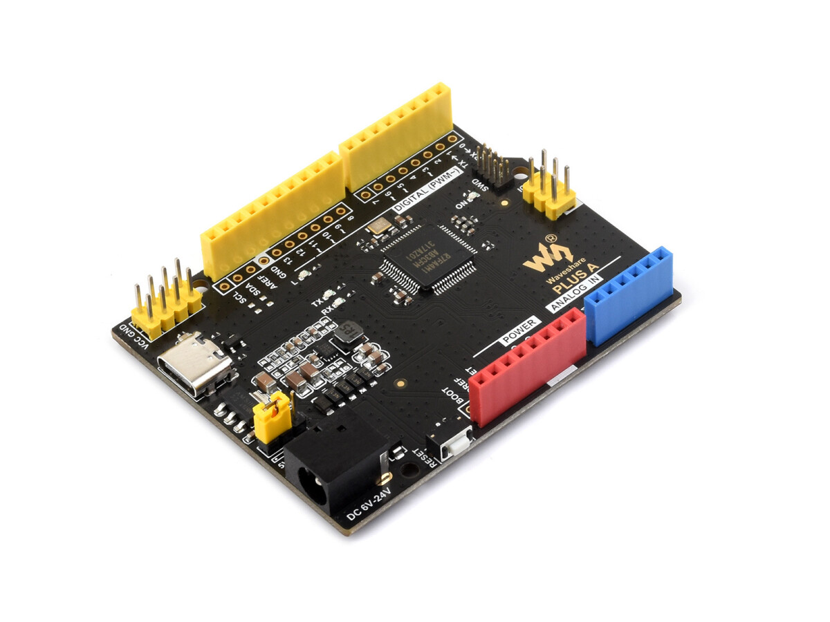 WaveShare R7FA4 PLUS A Udviklingskort (R7FA4M1AB3CFM) Kompatibel med Arduino UNO R4 Minima