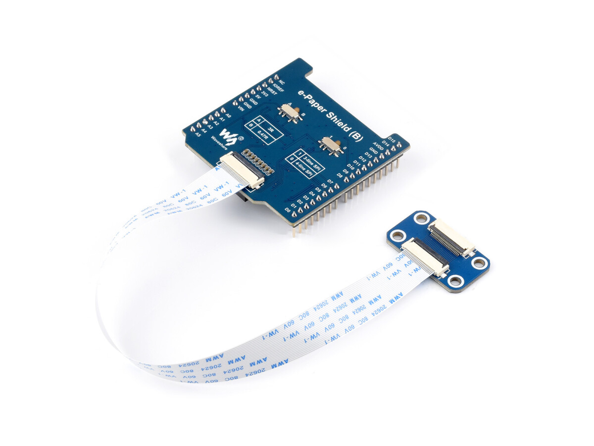 WaveShare Universal E-Paper rå panel driver skærm (B) til NUCLEO Arduino