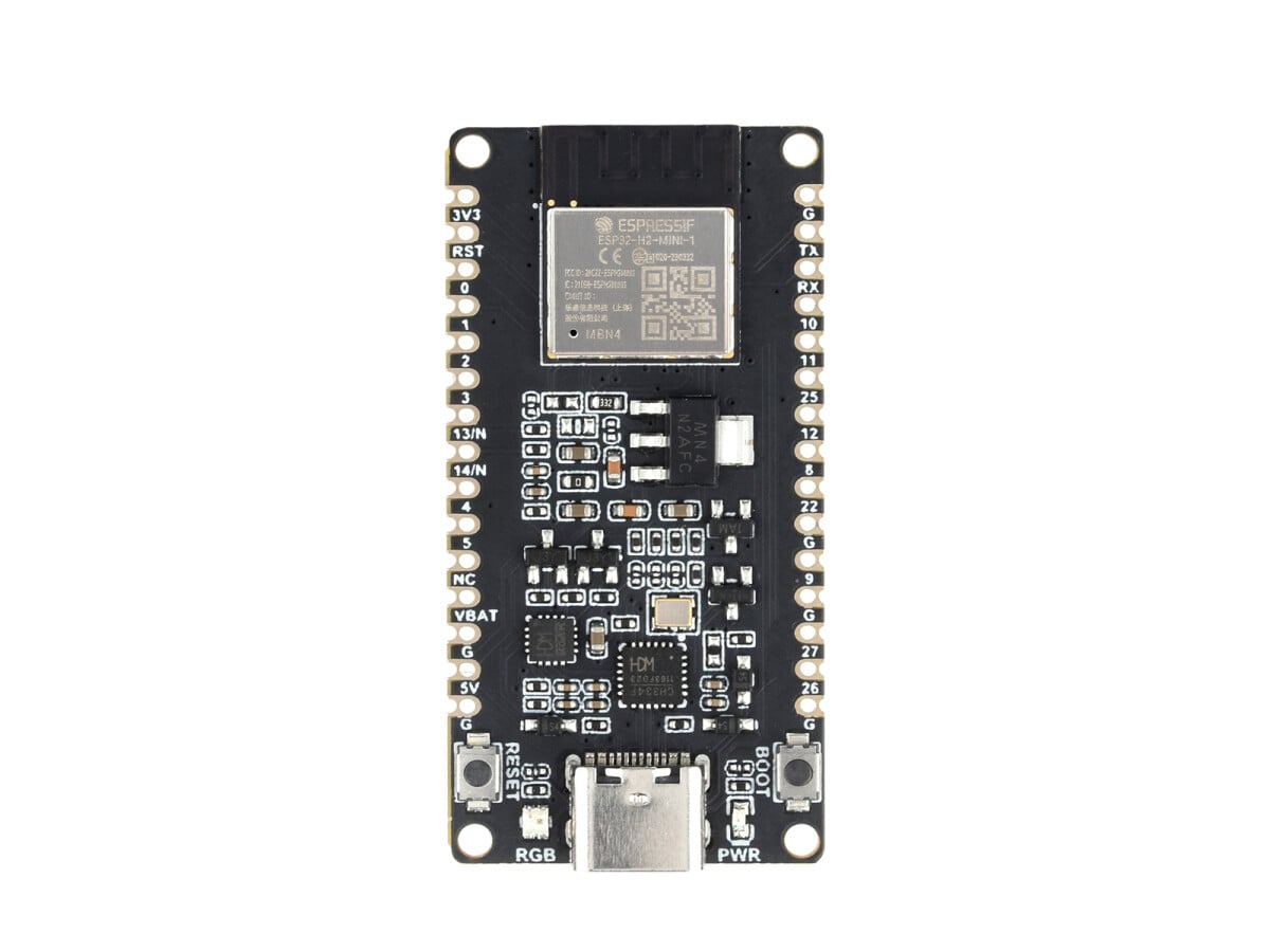 WaveShare ESP32-H2 Mikrocontroller ESP32-H2-MINI-1-N4 Modul BLE/Zigbee/Thread trådløs kommunikation